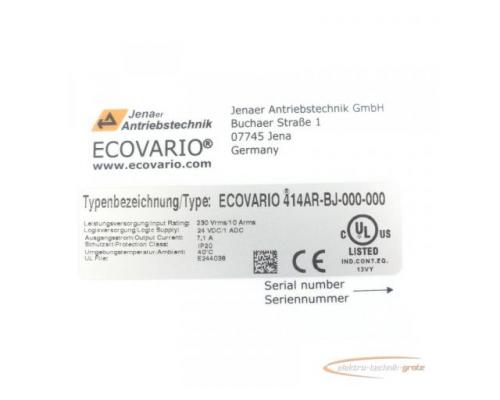 Jenaer Antriebstechnik ECOVARIO 414AR-BJ-000-000 SN:DPUB107140665447 - Bild 6