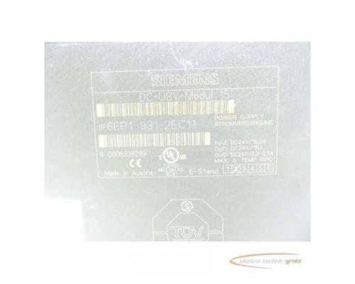 Siemens 6EP1931-2EC11 DC-USV-Modul 15 SNr.:Q6R5328299 E-Stand 2 - Bild 4