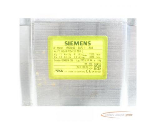 Siemens 1FK7063-5AF71-1AA0 Synchronservomotor SN:YFW249715401008 - Bild 4