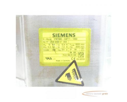 Siemens 1FK7083-5AF71-1AA0 Synchronservomotor SN:YFU739655901003 - Bild 4