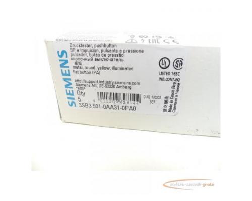 Siemens 3SB3501-0AA31-0PA0 Drucktaster gelb VPE = 5 St. - ungebraucht! - - Bild 4