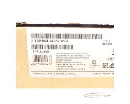 Siemens 6GK5005-0BA10-1AA3 Switch Modul FS 02 SN VPL3216668 - ungebraucht! - - Bild 2