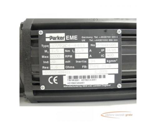 Parker HDY92C4-44S1 Servomotor SN:4570669-0001 - ungebraucht! - - Bild 4