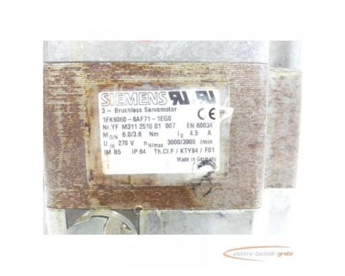 Siemens 1FK6060-6AF71-1EG0 Synchronservomotor SN:YFM311251001007 - Bild 4