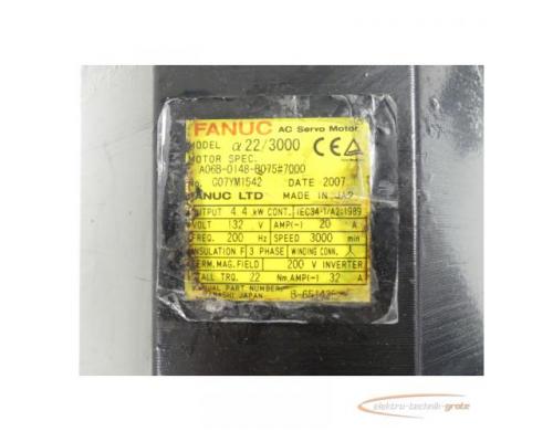 Fanuc A06B-0148-B075 # 7000 AC Servo Motor SN:C07YM1542 - Bild 4