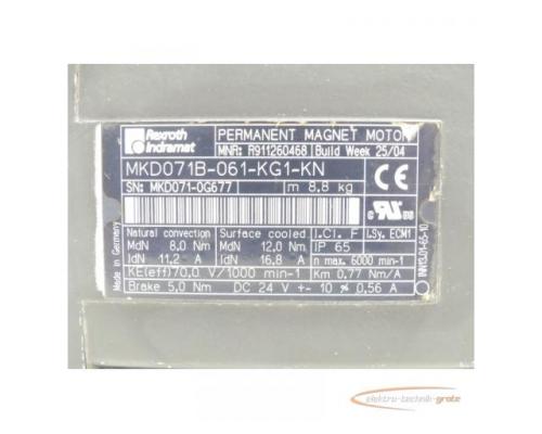 Rexroth / Indramat MKD071B-061-KG1-KN MNR: R911260468 SN:MKD071-0G677 - Bild 5