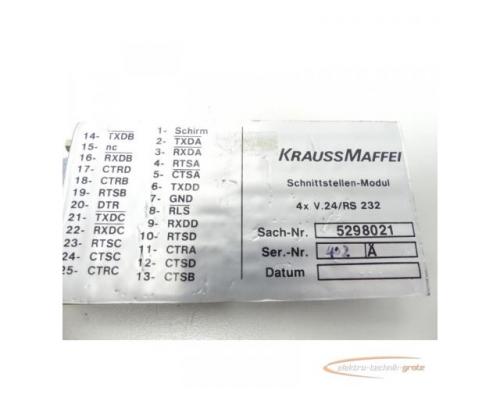 Krauss Maffei 5298021 Schnittstellen-Modul 4 x V.24 / RS 232 - Bild 4