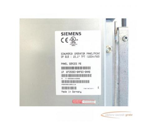 Siemens 6FC5203-0AF03-0AA0 Operator Panelfront OP 015 15,1" TFT SN:T-S52044280 - Bild 3