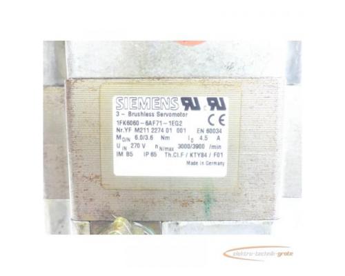 Siemens 1FK6060-6AF71-1EG2 Synchronservomotor SN:YFM211227401001 - Bild 4