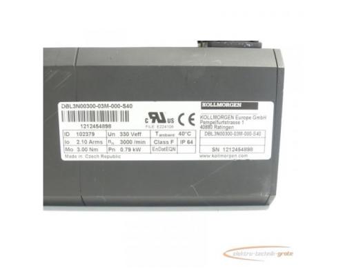 Kollmorgen DBL3N00300-03M-000-S40 Servomotor SN:1212454898 - Bild 4