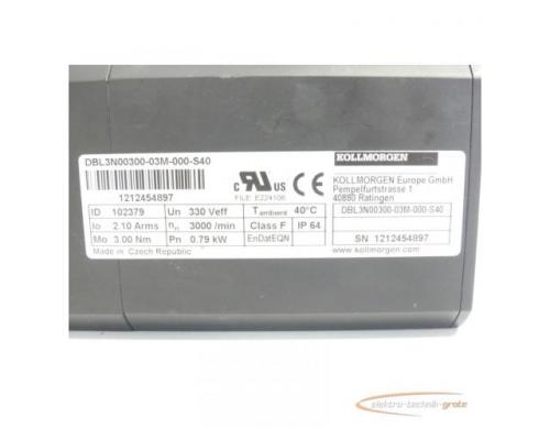 Kollmorgen DBL3N00300-03M-000-S40 Servomotor SN:1212454897 - Bild 4