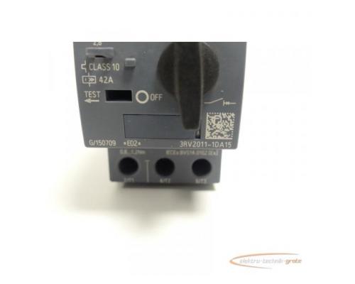 Siemens 3RV2011-1DA15 Motorschutzschalter + 3RV2901-1E Hilfsschalter - Bild 2