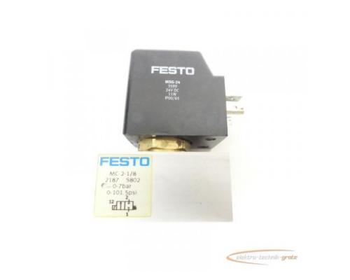 Festo MSG-24 3599 Magentspule 24V + MC-2-1/8 2187 S802 Magentventil - Bild 4