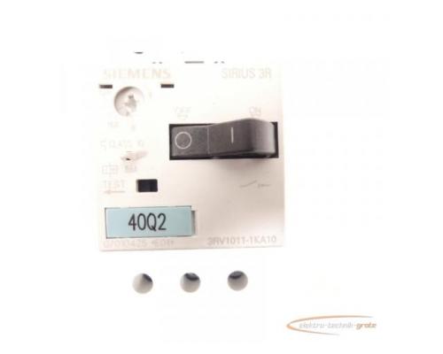 Siemens 3RV1011-1KA10 Leistungsschalter E01 max. 12A - Bild 4