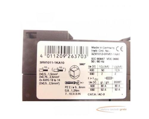 Siemens 3RV1011-1KA10 Leistungsschalter E01 max. 12A - Bild 5