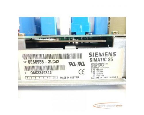 Siemens 6ES5955-3LC42 Stromversorgung E-Stand 1 SN Q6K3349342 - Bild 8