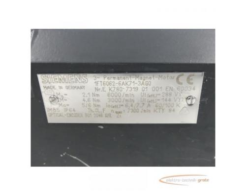 Siemens 1FT6062-6AK71-3AG0 Synchronservomotor SN:EK780731901001 - Bild 5